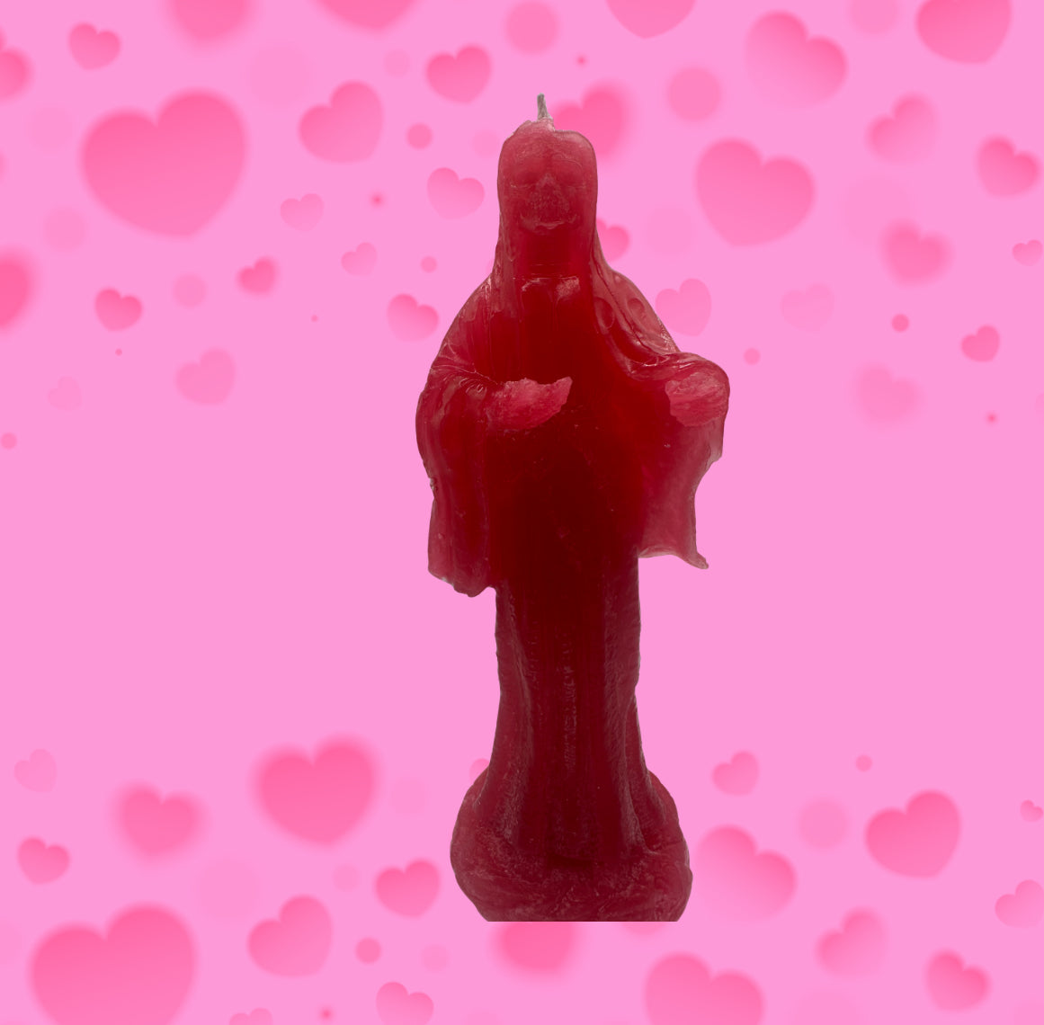 Rose scent pink Santa muerte candle