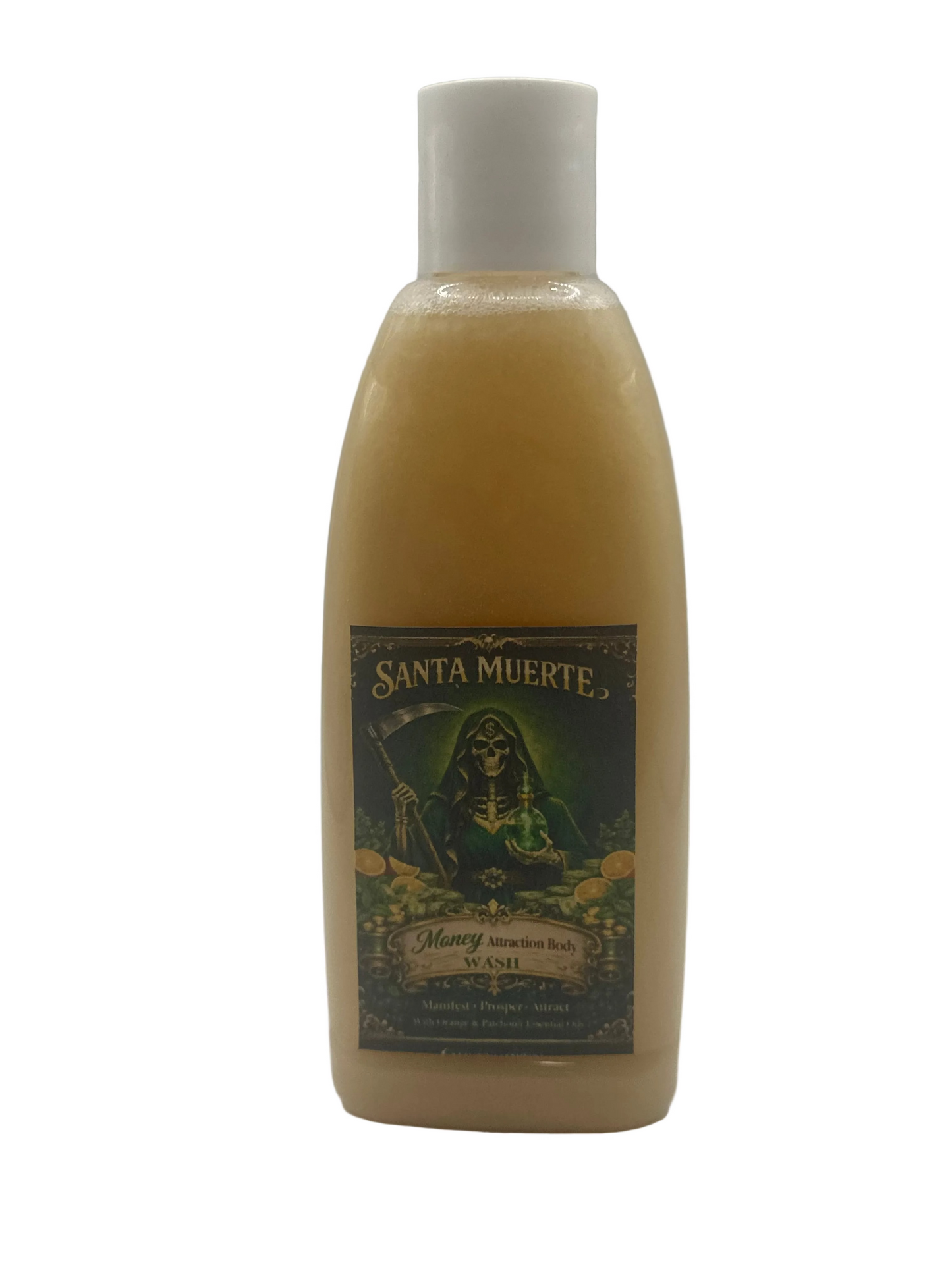 Santa Muerte Essential Oils Money Body Wash 7 oz