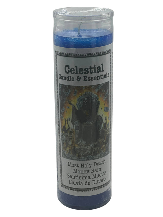 Santa Muerte Money Rain Candle