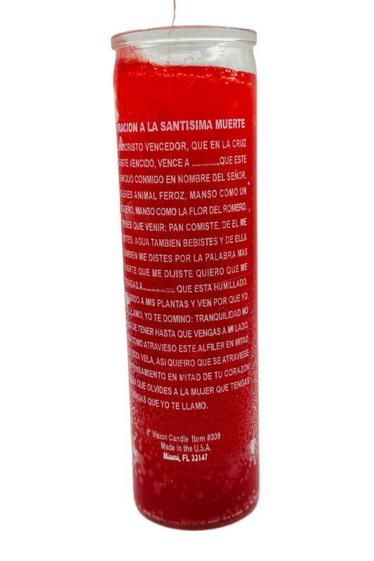 Santisima Muerte Red Candle