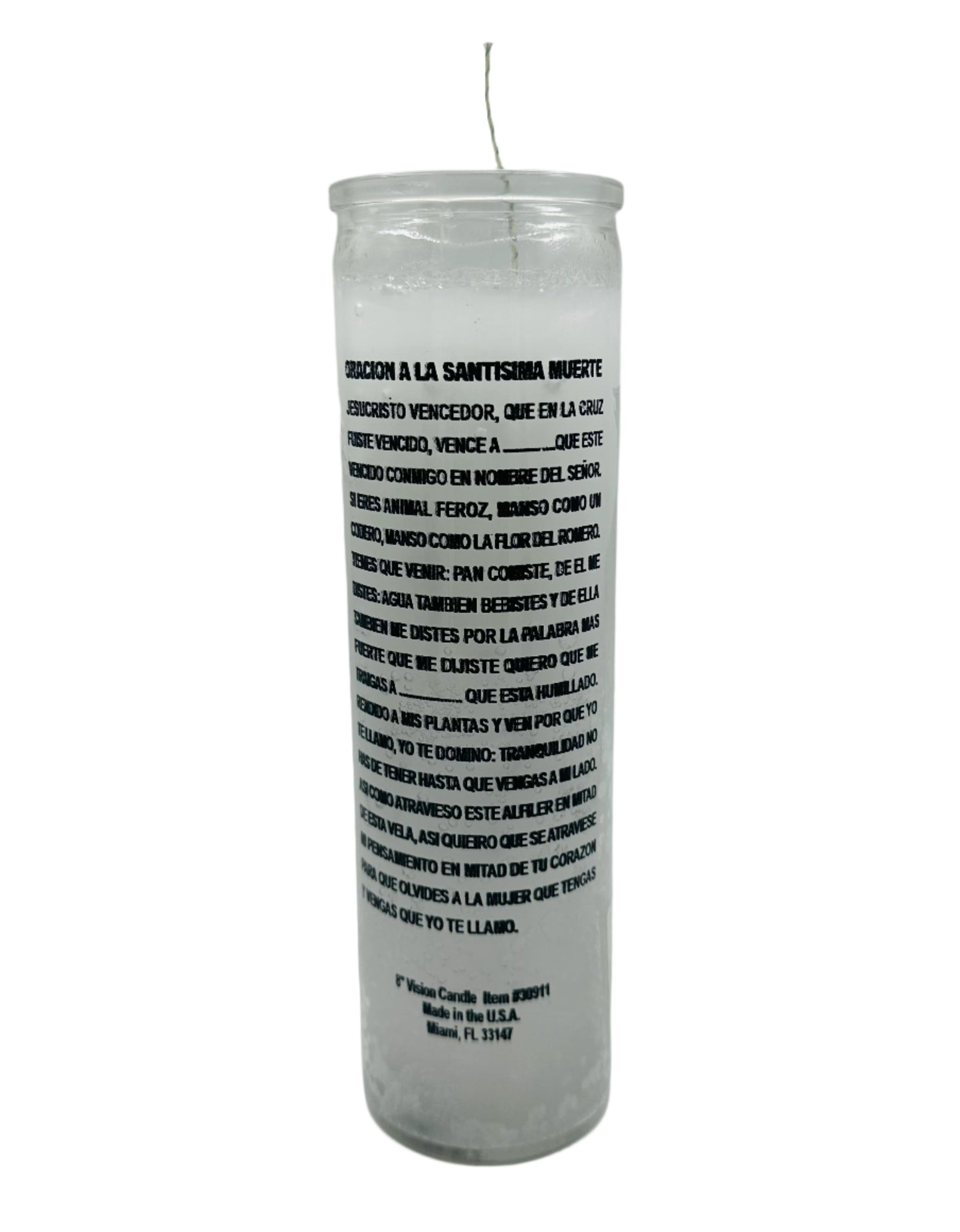Santisima Muerte White Candle