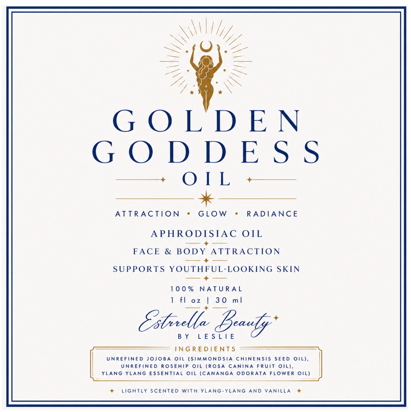 Golden Goddess Aphrodisiac oil