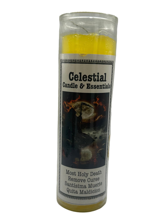 santa muerte quita maldician candle
