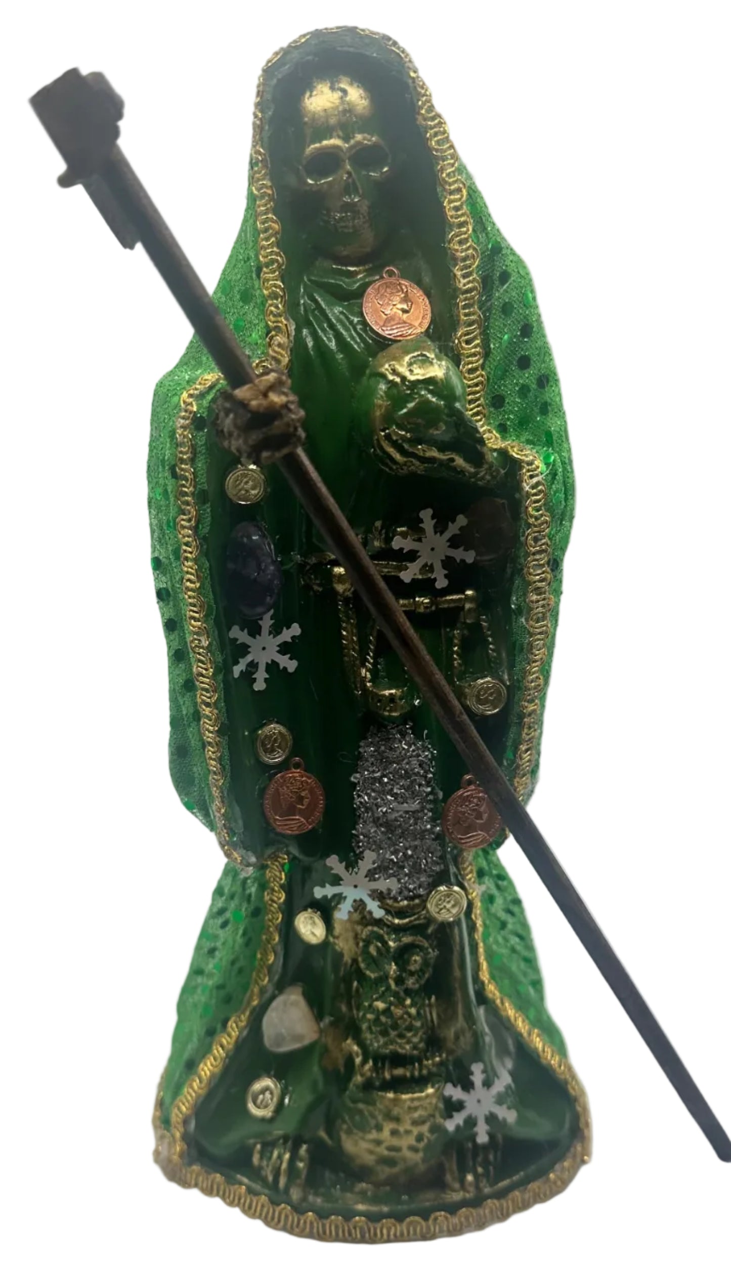 Green Santa Muerte