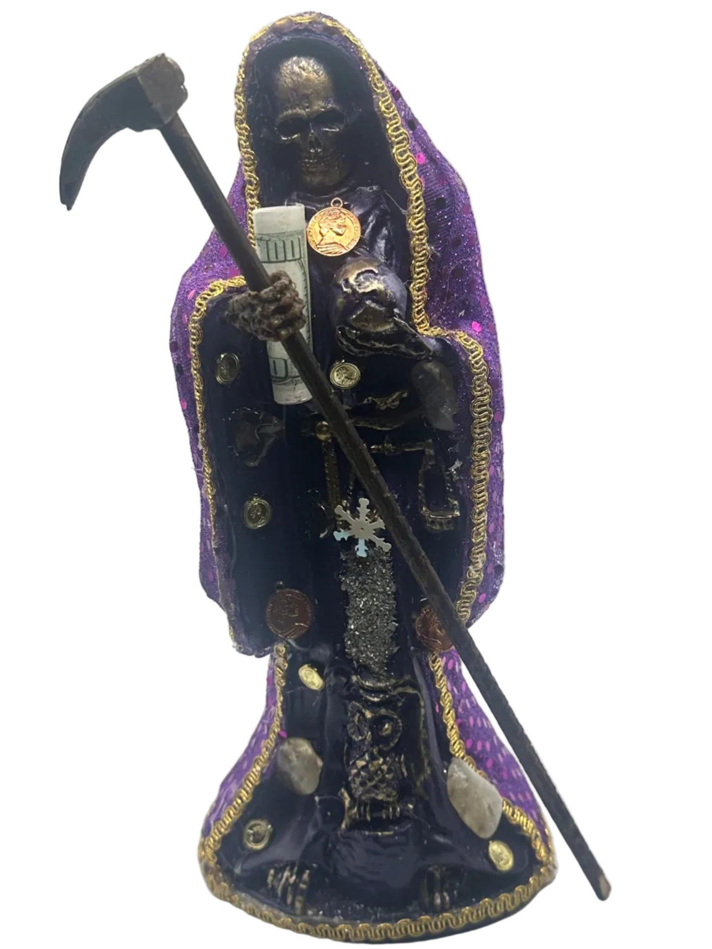 purple Santa Muerte 1ft