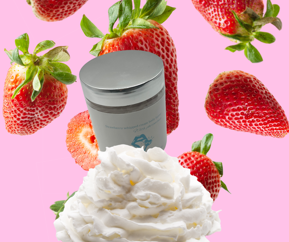 Pheromone Body Butter strawberry whipped cream 8oz